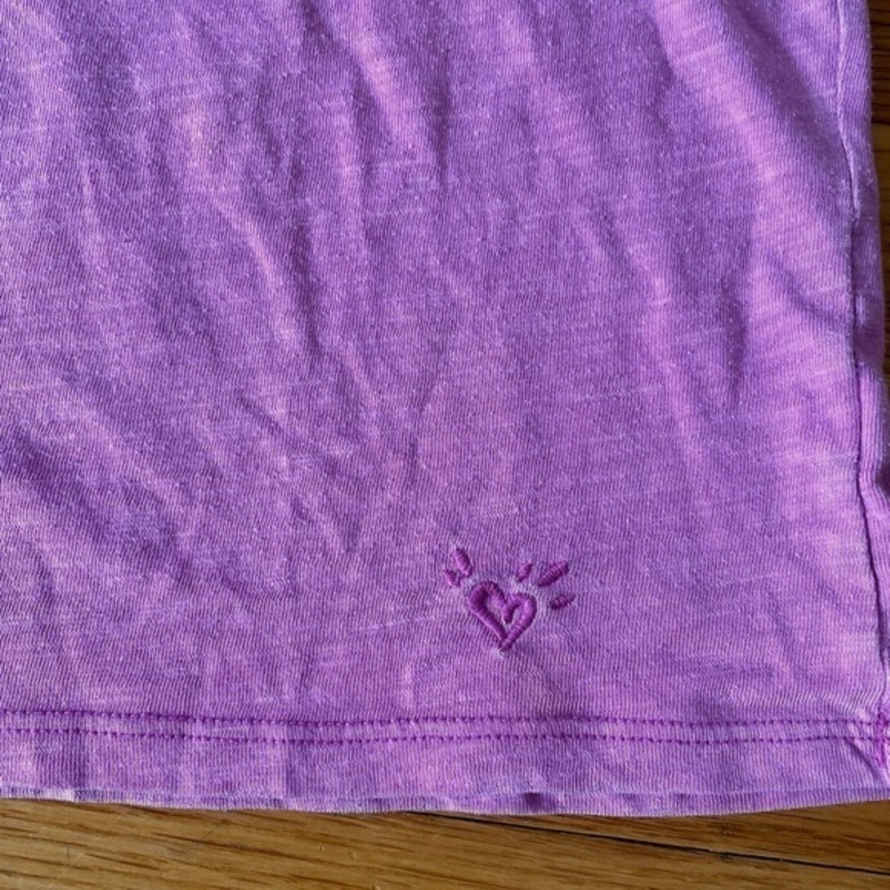 4/$25 Justice purple v neck t-shirt short sleeve girls size 16 - Picture 9 of 10